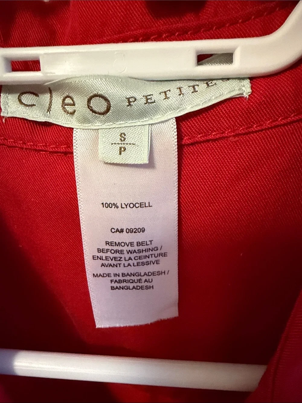 cleo Sleeveless Red Midi Shirt Dress with Tie Waist - Picture 2 of 2